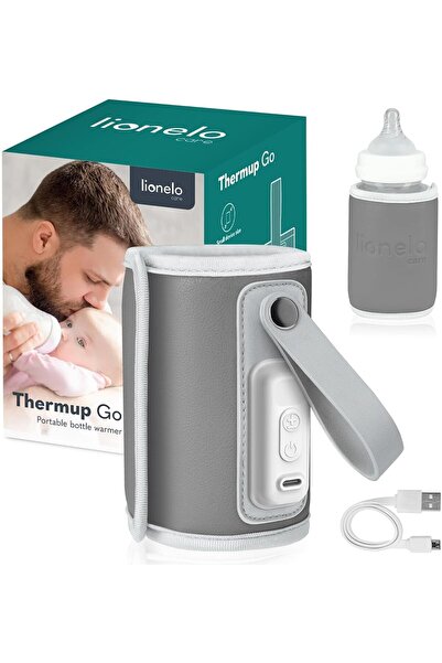Lionelo Thermup Go Taşınabilir Biberon Isıtıcısı, USB Şarj, 24 Saat Isı Koruma