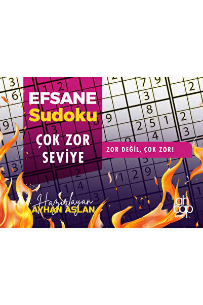 Ahbap Kitap Efsane Sudoku - Çok Zor Seviye / Ayhan Aslan / / 9786255899262