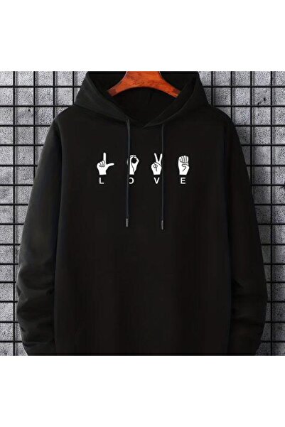 bellanova سويت شيرت أسود للجنسين قصة فضفاضة 3 Thread Shardonlu - جودة ممتازة ...