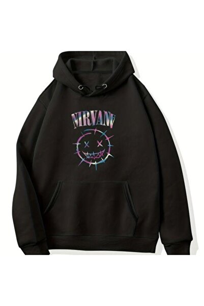 bellanova سويت شيرت أسود للجنسين قصة فضفاضة 3 Thread Shardonlu - جودة ممتازة ...