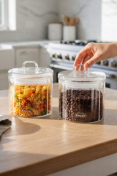 Paşabahçe 2 Adet 700 ml Vakumlu Cam Kavanoz- Hava Geçirmez Çok Amaçlı Erzak Kabı