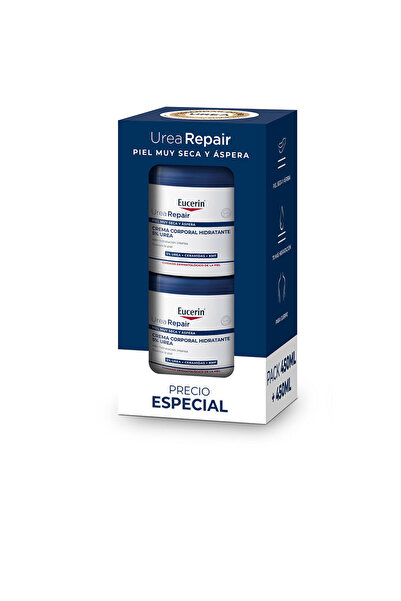 Eucerin Urearepair Crema Corporal Hidratante 5 % Harnstoff, Packung 2 x 450 ml