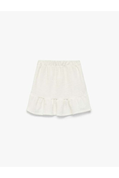 Koton Fustă din jerseu cu detalii din pluș, peste genunchi