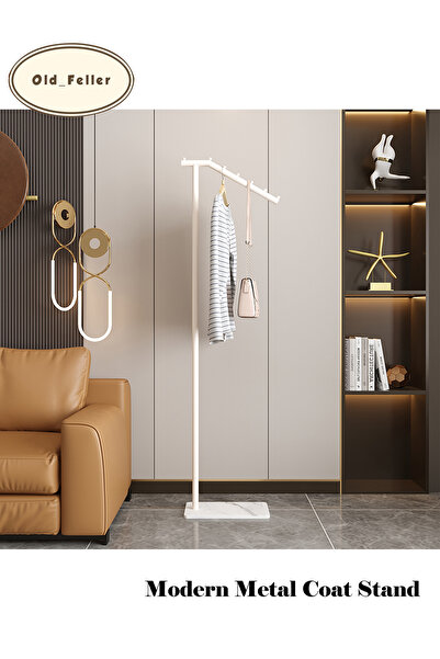 Old_Feller Modern Metal Coat Rack: Stylish, Durable & Easy Clean for Any Room.