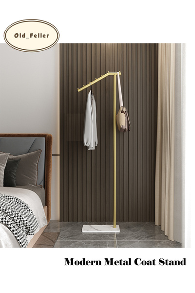 Old_Feller Modern Metal Coat Rack: Stylish, Durable & Easy Clean for Any Room.