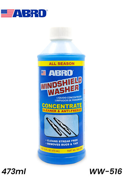 Abro WW-516 Windshield Washer Concentrate Cleaner & Anti-Freeze, 473ml All Se...