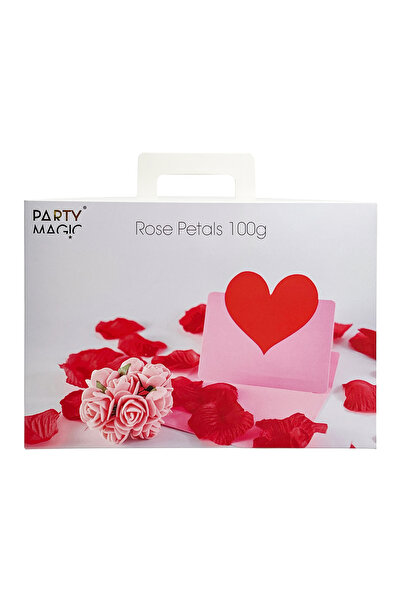 Party Magic 100g Red Rose Petals – Natural-Look Artificial Petals for Valenti...