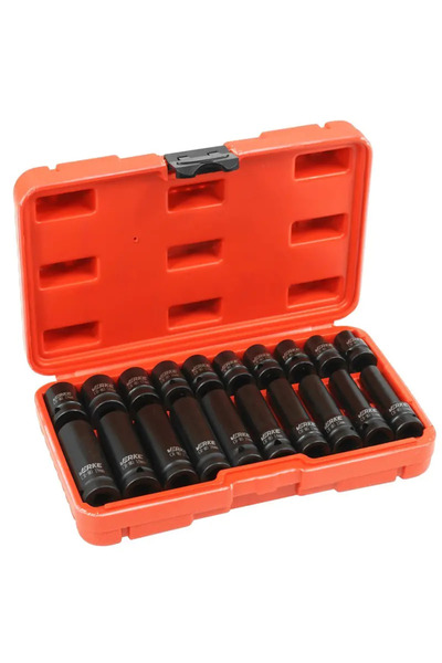 VERKE Impact socket wrench set, Verke, V39464, 10-19 mm