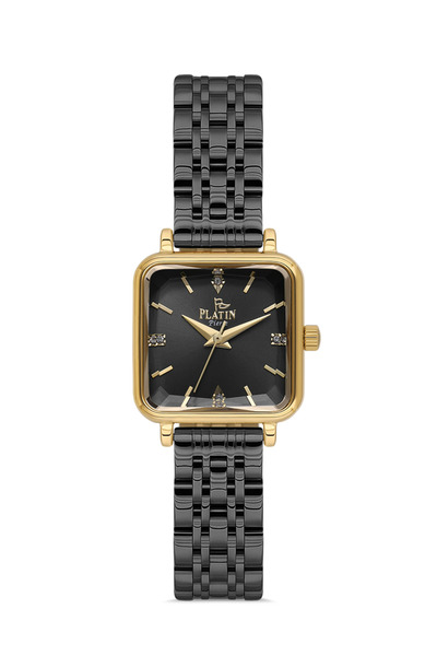 Platin Pierre ساعة يد نسائية مربعة الشكل HDS-PL-1246LA-N2