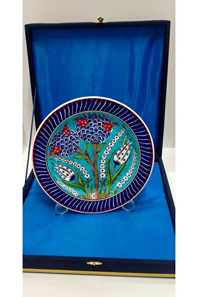 Çini 25 cm çapında dekoratif tabak