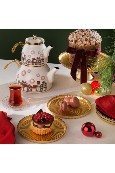 Schafer Spark Pasta Set 7 Pieces-Gold