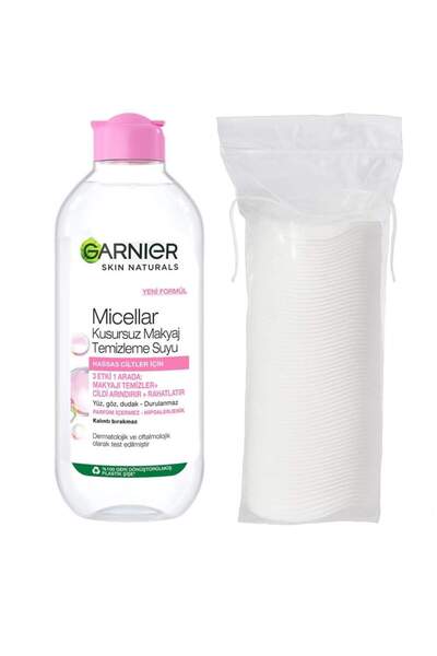 Garnier Micellar Kusursuz Makyaj Temizleme Suyu 400 Ml 2 Adet + 2 Adet Pamuk ...