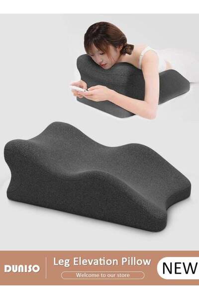 DOMEET Leg Elevation Pillow with Memory Foam, High-Density Leg Rest Elevating...