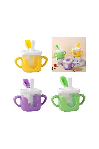 verk group Αδιάβροχο ποτηράκι για μωρά με λαβές από σιλικόνη, 300 ml, πολύχρω...