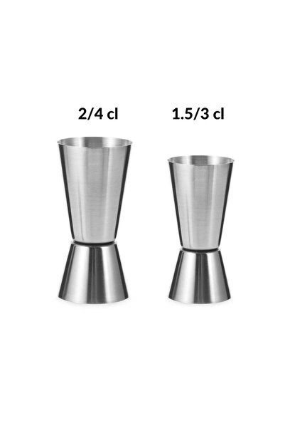 Genel Markalar Profesyonel 2'li Kokteyl Ölçek Seti, 1.5/3 Cl Bar ve Barista M...