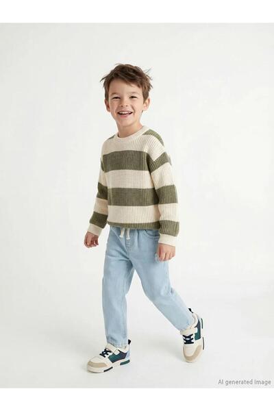 LC Waikiki Pantaloni din denim pentru băieți cu talie elastică (S6)