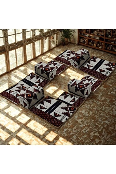 smart home 4-Piece Waterproof Floor Seating Set for 8 (120×60 cm) – Foldable ...