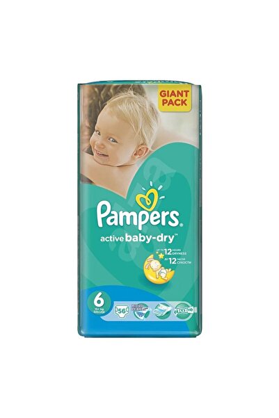 Pampers Set 2 x 54 Scutece Active Baby Giant Pack, Marimea 6, 15+ kg