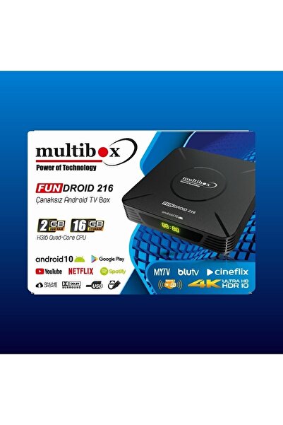 Allians Fundroid Pro Android 4K Smart Akıllı TV Box, Internet Uyumlu, Çanaksız