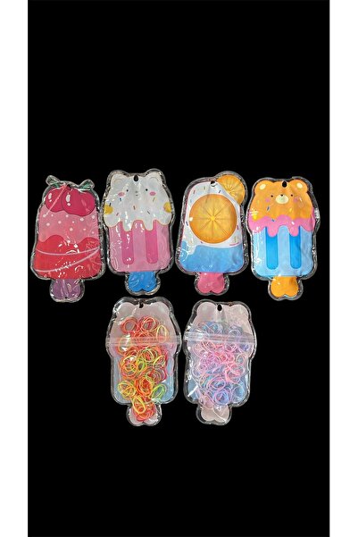 Store 1 Adet Figürlü Çantalı Renkli Perma Lastik Toka ( Herhangi 1 adet gönde...