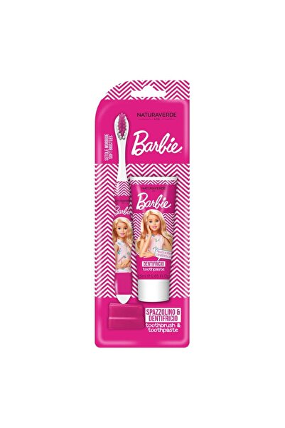 Naturaverde Set of 3 x Barbie Toothpaste and Toothbrush, Naturaverde, 25 ml