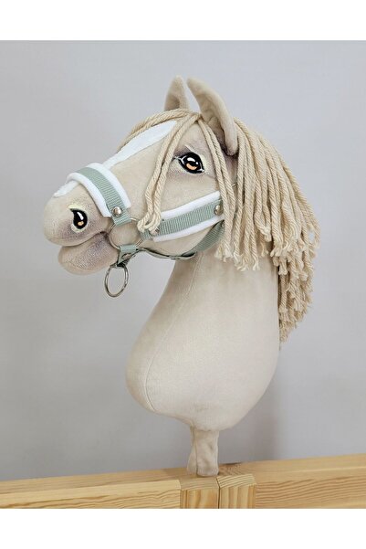 Other Căpăstru reglabil pentru cal Hobby Horse A3 Sage cu blană albă
