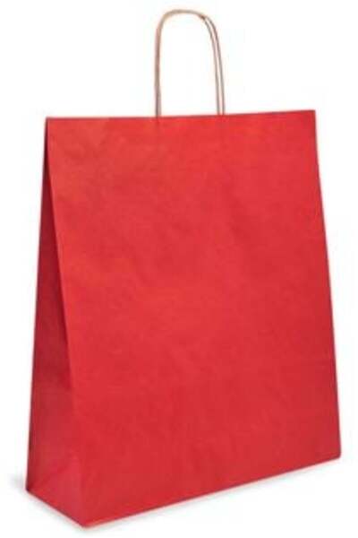 SHOPIENS Red Kraft Gift Bag 36 x 12 x 41 cm
