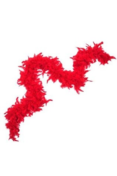 SHOPIENS Halloween Disguise Feathers Red Boa 180 cm