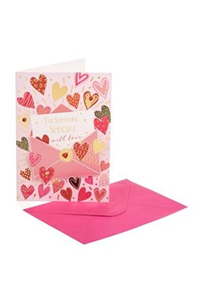 SHOPIENS Love Card with Heart Letter Design 13 x 19 cm & Envelope