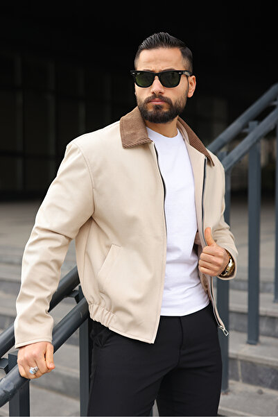 BASEL.CO Velvet Collared Trucker Model Jacket