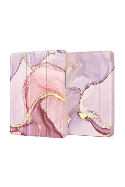 Tech-Protect SmartCase for Samsung Galaxy Tab A9/A11 8.7", Marble, Pink