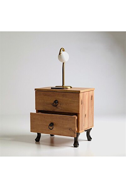 Sarenzo MDF Atlantik Çam Komodin (2 çekmeceli)