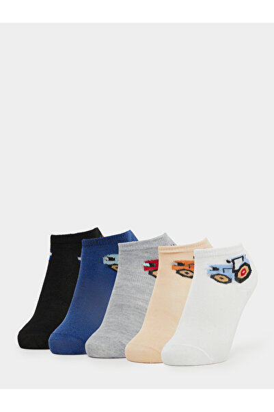Styli Pack of 5 - Kids Graphic Print Ankle Socks