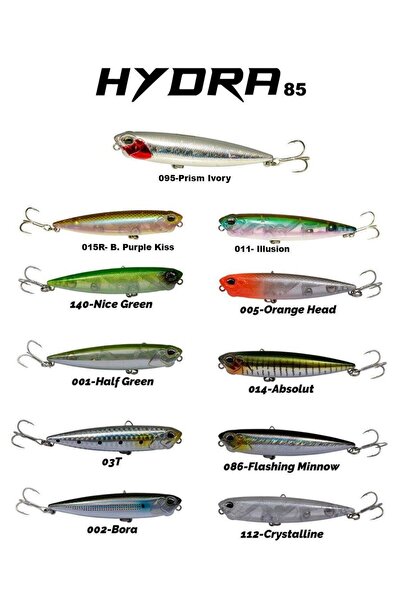 Fujin Hydra 85mm 10gr Su Üstü Maket Balık