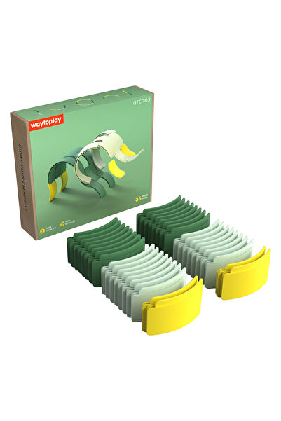 waytoplay Arches, Creator set cu 36 piese, copii varsta 3-9 ani