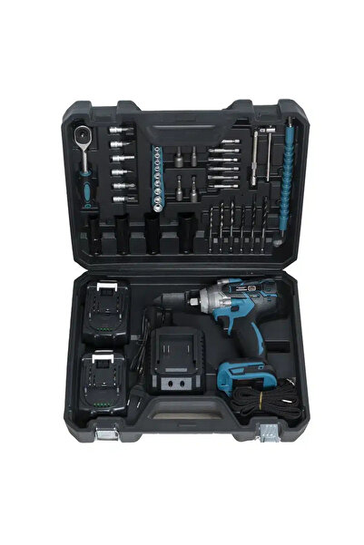 JRH Impact Screwdriver Set with 40 Accessories and 2 Batteries, 350Nm, 24V, 5Ah