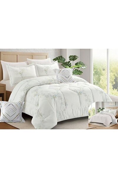 smart home طقم غطاء سرير مزدوج فاخر من الألياف الدقيقة مكون من 8 قطع، مقاس 26...