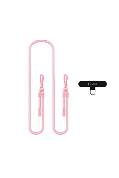 Tech-Protect C5SE CrossBody Strap, Pink, Universal Phone Lanyard