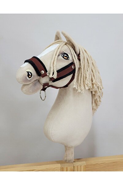 Other Căpăstru reglabil pentru cal Hobby Horse A3 maro cu blană neagră