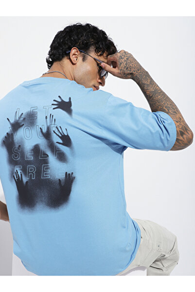 Difference of Opinion By Styli Men Oversized Short Sleeve Printed T-Shirt