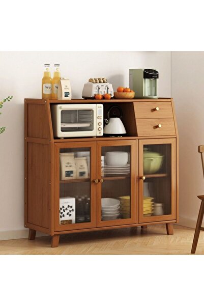 Mumtaz 33/63/93×96×31cm 3-Door Sideboard Cabinet, High-Quality Vintage Style ...