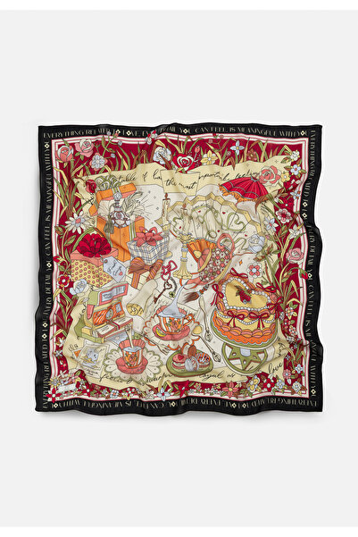 Fresh وشاح من الفيسكون بنمط حلم سندريلا باللون الأسود