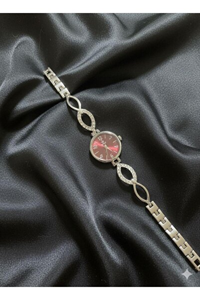 SPOLO BORDO KADRAN GÜMÜŞ RENK KOL SAATİ