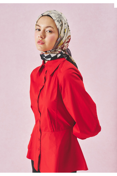 Fresh أوشحة فيسكوز ديسين فلوش بتصميم حكايات الحب باللون الأسود