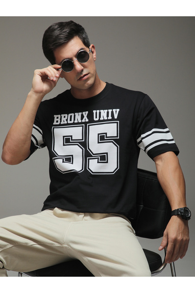 Dillinger By Styli Men Oversized Short Sleeve Printed T-Shirt