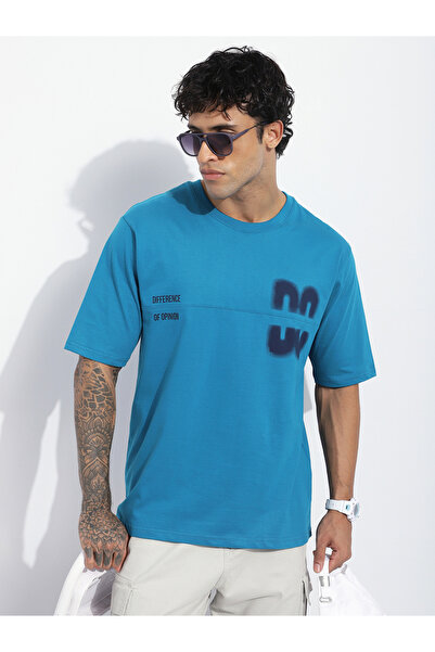 Difference of Opinion By Styli Men Oversized Short Sleeve Printed T-Shirt