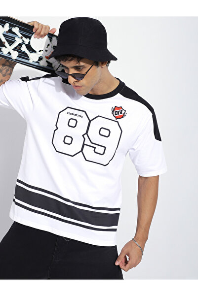 Difference of Opinion By Styli Men Oversized Short Sleeve Printed T-Shirt