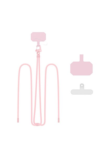 Tech-Protect C5S Adjustable Rope Crossbody Phone Strap - Pink