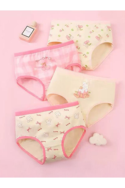 Styli عبوة من 4 قطع - سراويل داخلية قطنية مطبوع