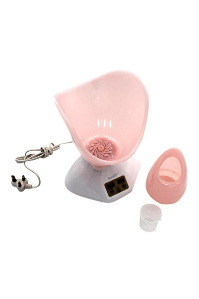 HALAMODO ساونا بخار للوجه أبيض/وردي